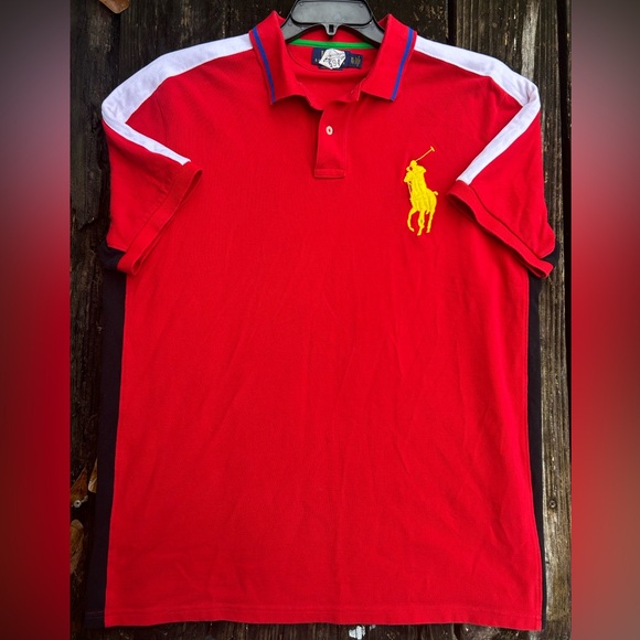 Polo Ralph Lauren Custom Fit Multi Color Big Pony Short Sleeve Polo Shirt XL - Picture 2 of 5